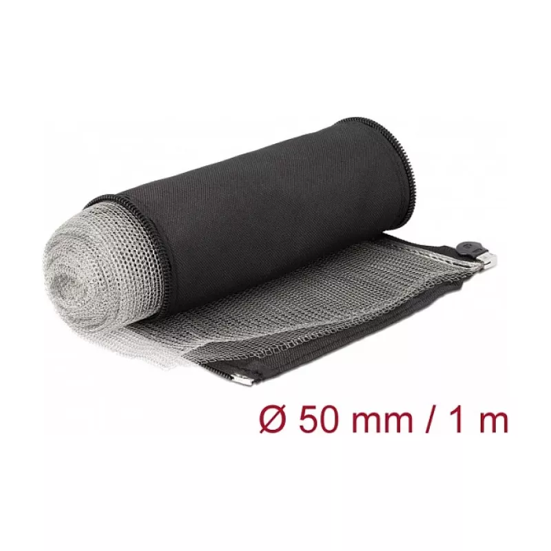 Manga trançada de blindagem EMI DeLOCK 20849 1 m x 50 mm preto
