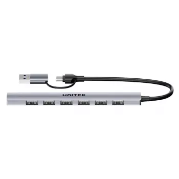 Hub USB Unitek H1209AGY01 USB-A 5Gbps 7 em 1