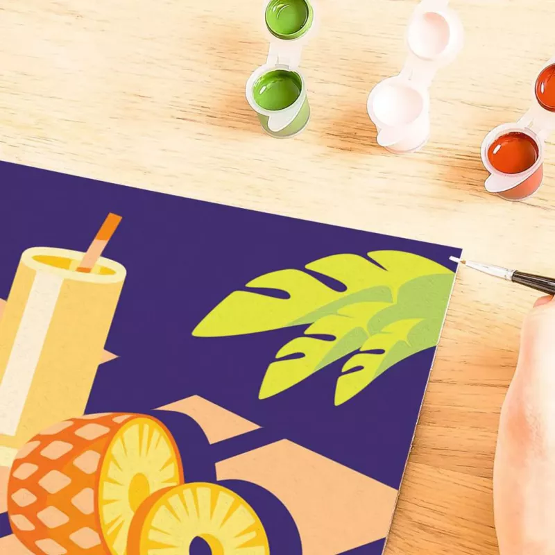 CreArt - Mocktail Ananas, pintura