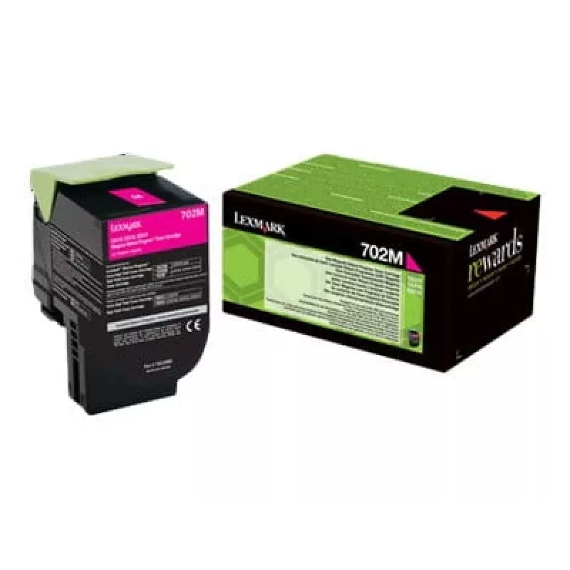 Lexmark 702M - Magenta - Original - tinteiro LCCP, LRP - para Lexmark CS310dn, CS310n, CS410dn, CS410dtn, CS410n, CS510de, CS510dte (70C20M0)