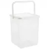 Recipiente de plástico para detergente Rotho Basic 9 L modelo 1770101100RP, branco, tampa, orifício para pendurar