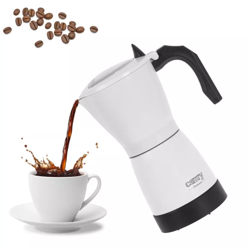 Camry | Máquina de café Moka elétrica | CR 4415w | 480 W | branca