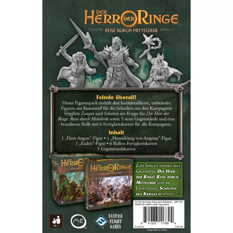 Asmodee O Senhor dos Anéis: Viagens na Terra Média - Expansão Flagelos das Terras Ermas