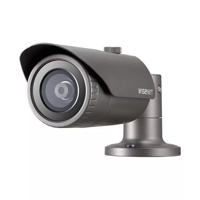 Câmara de vigilância IP bullet Hanwha Wisenet QNO-6012R1 — 2,8 mm, 1920×1080, interior/exterior, montagem em teto/secretária, preto