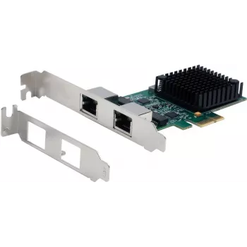 Adaptador de rede Exsys EX-60112 PCIe 2,5 Gigabit, dual-port