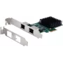 Adaptador de rede Exsys EX-60112 PCIe 2,5 Gigabit, dual-port