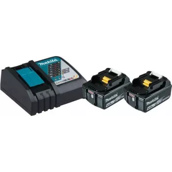 Makita DC18RC - Kit de fontes de alimentação - Carregador + 2 x bateria - Li-Ion - 4 Ah - 72 Wh - 1 x carregamento de bateria (197490-7)