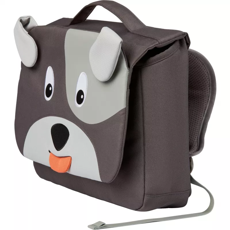 Mochila escolar cão (cinzento)