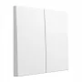 Tecla de interruptor GIRA System 55 2 módulos, modelo 329503, branco puro