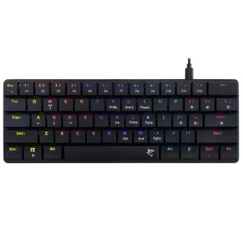 Teclado mecânico White Shark Nagamaki GK-006131 preto layout US switches castanhos