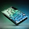 Bloco de água para GPU ek water blocks EK-Quantum Vector³ FE RTX 5090 — topo em acrílico