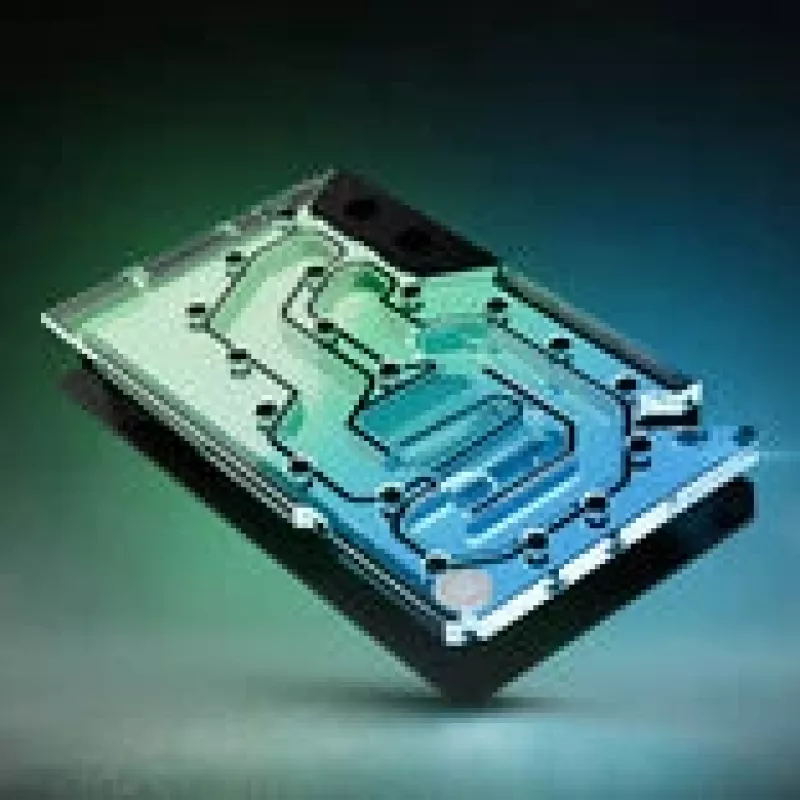 Bloco de água para GPU ek water blocks EK-Quantum Vector³ FE RTX 5090 — topo em acrílico