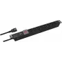 Helos PROFESSIONAL 262837 Unidade de distribuição de energia 19", 8x C13, 2 m, preto, com interruptor