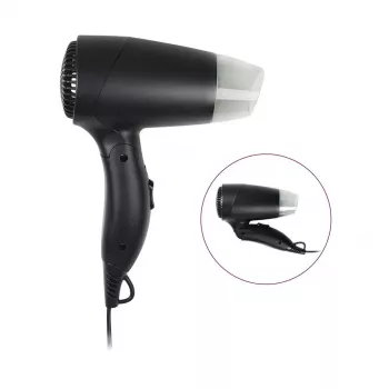 Secador de cabelo Tristar HD-2460, 1200W, 2 níveis de temperatura, preto