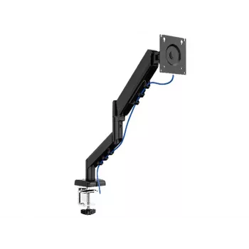 Suporte de monitor TRACER Pivot Master TRAUCH47659 — altura ajustável, inclinável/rotativo, VESA 100×100, até 9 kg, para ecrãs de 13–32 polegadas, montagem em secretária, preto