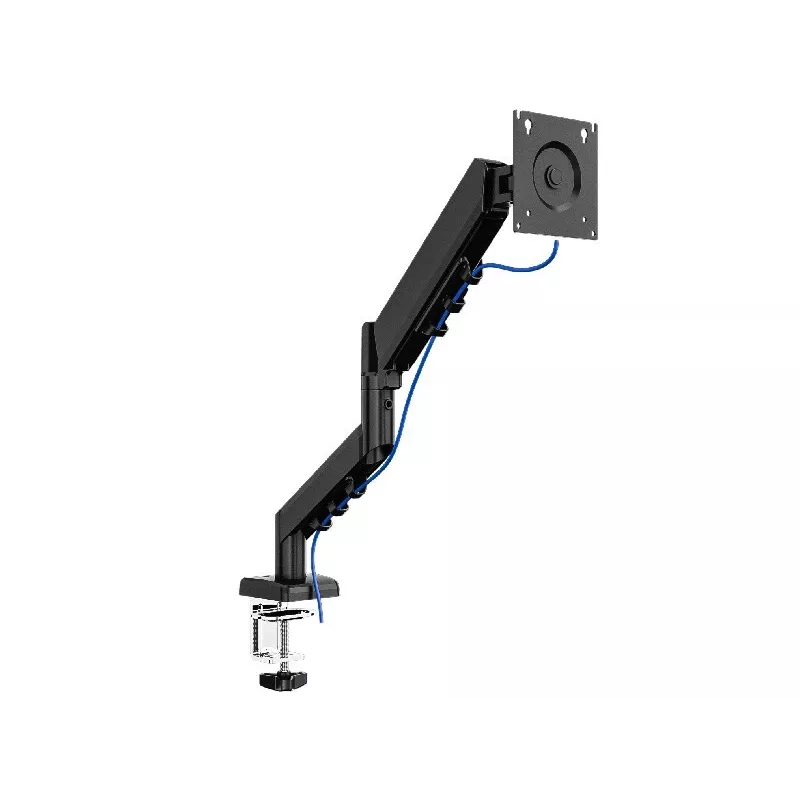 Suporte de monitor TRACER Pivot Master TRAUCH47659 — altura ajustável, inclinável/rotativo, VESA 100×100, até 9 kg, para ecrãs de 13–32 polegadas, montagem em secretária, preto
