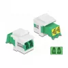Módulo Keystone conector fêmea LC duplex para conector fêmea LC duplex DeLOCK 86833