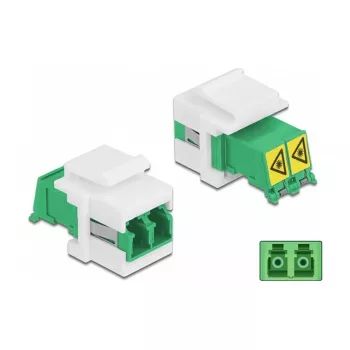 Módulo Keystone conector fêmea LC duplex para conector fêmea LC duplex DeLOCK 86833
