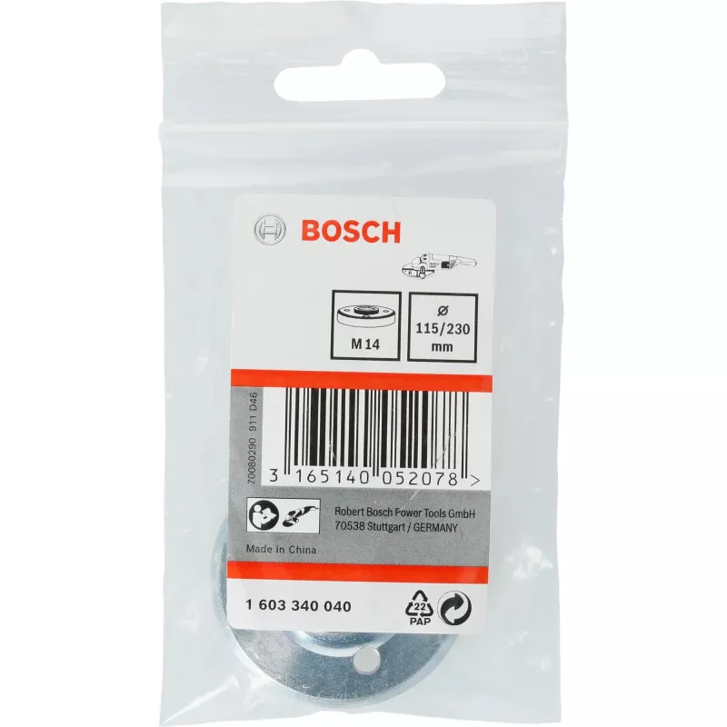 Porcas de segurança Bosch, porca de flange, Bosch, prateado, metal