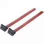 Cabo SATA Tecline SATA III 0,5 m 7 pinos preto vermelho