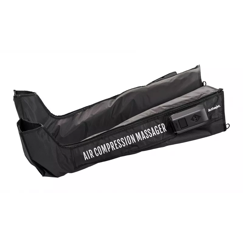 Massajador de pernas para drenagem linfática ActiveJet ACM-PLUS-A1 M, a pilhas, 25 W, preto, 380 × 950 × 60 mm
