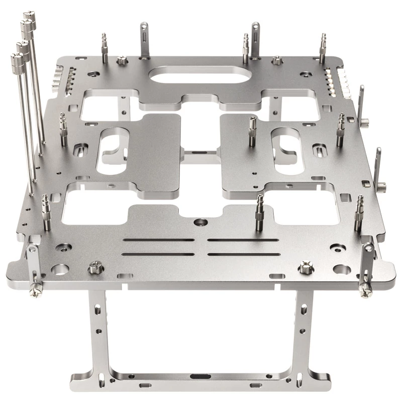 Caixa benchtable Streacom BC1 V2 – chassis de teste/bancada aberto, titânio