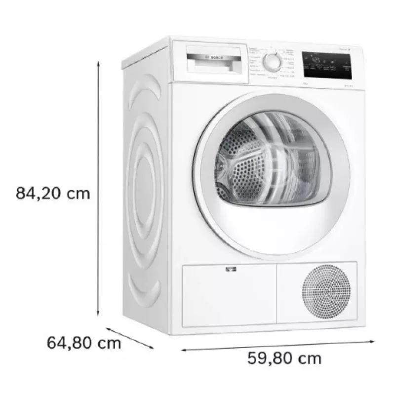 Máquina de secar roupa Bosch WTH86200PL 8 kg capacidade bomba de calor