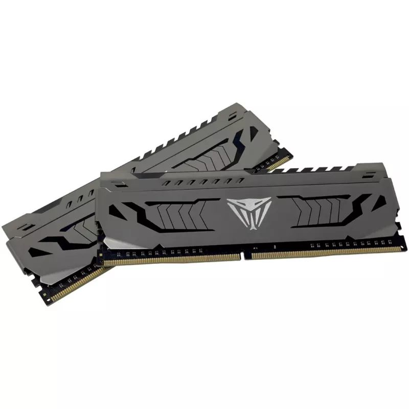 DIMM 16 GB DDR4-3600 (2x 8 GB) Dual-Kit, memória RAM cinzenta, PVS416G360C7K, Viper Steel, INTEL XMP