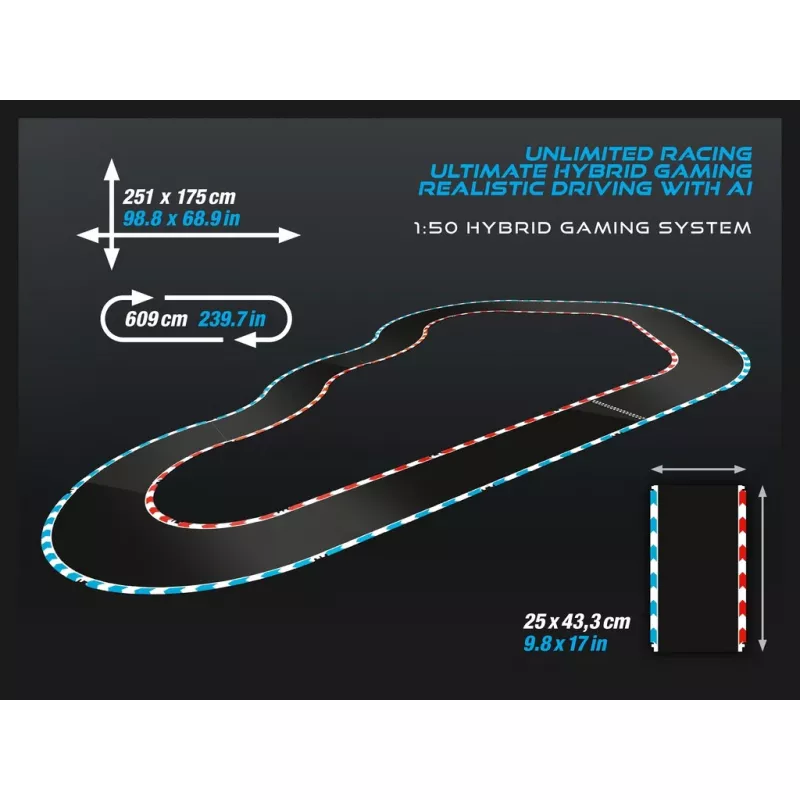 Conjunto de carro de corrida e pista Carrera 50050001 preto azul amarelo