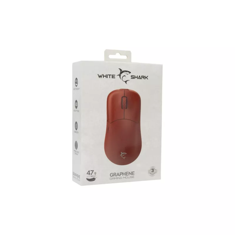 Rato White Shark GM-5014 Graphene vermelho USB