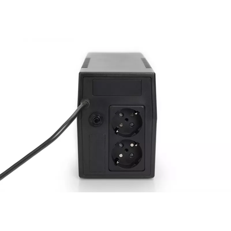 UPS DIGITUS DN-170063-B Line-Interactive 600 VA / 360 W, AVR, LCD, 2 saídas Type-F, bateria 7-Ah