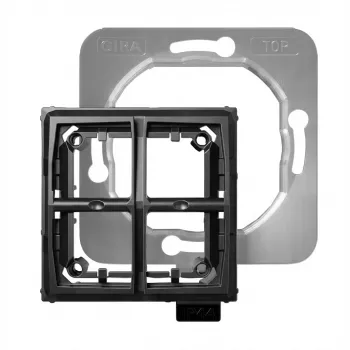 Conjunto de interruptor/botão Gira System 55 IP44 modelo 325400 para montagem encastrada, resistente às intempéries