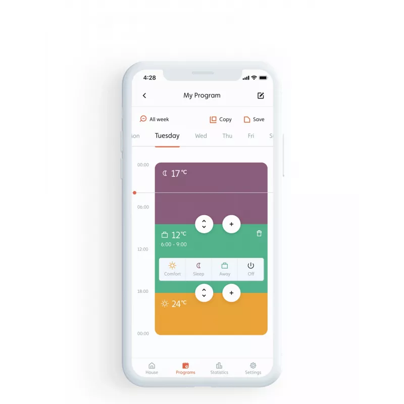 Radiador a óleo Mill OIL1500WIFI3, 1500 W, número de níveis de aquecimento 3, adequado para divisões até 25 m², WiFi+App, branco