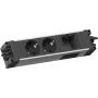 Bachmann STEP ALU 2xCEE7/3 1xCM 90° GST18 régua de tomadas (906.09529)