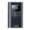 Baseus PrimeTrip VA1 compressor de pneus portátil, 75 W, 2 em 1 com lanterna e power bank de 6000 mAh, preto