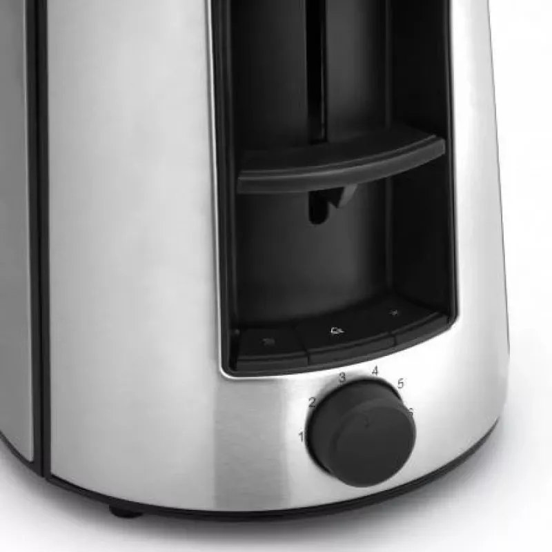 Torradeira WMF Bueno Pro 6 — 2 fatias, 870 W, prateado/preto