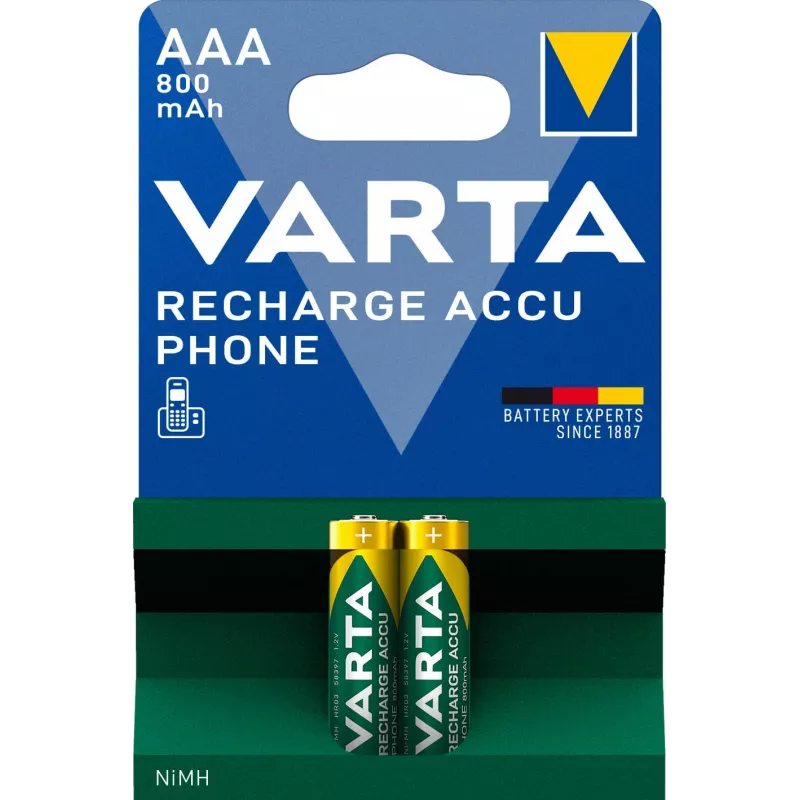 Bateria Varta AAA 800mAh NiMH 2-BL DECT