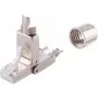 Adaptador de rede ShiverPeaks 08-10001 Toolless STP Cat. 6A, RJ45, blindado, terminação sem ferramentas