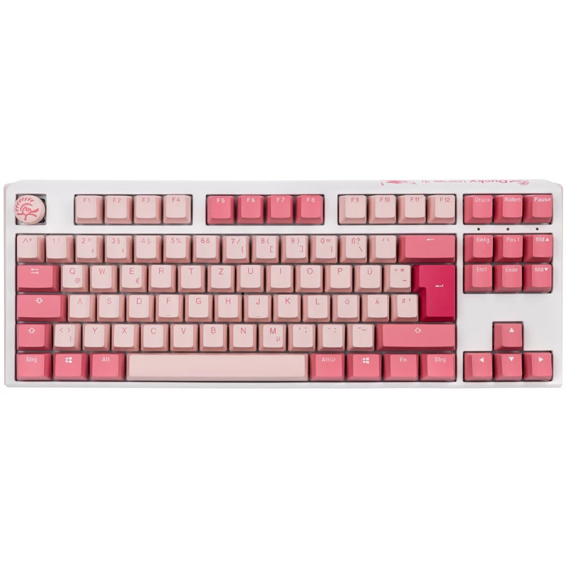 Teclado Gaming Ducky One 3 TKL USB QWERTZ alemão rosa