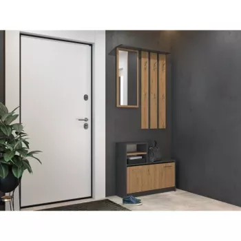 Roupeiro top e shop GAR ANT/ART com 1 porta de abrir, 850×240×1600 mm
