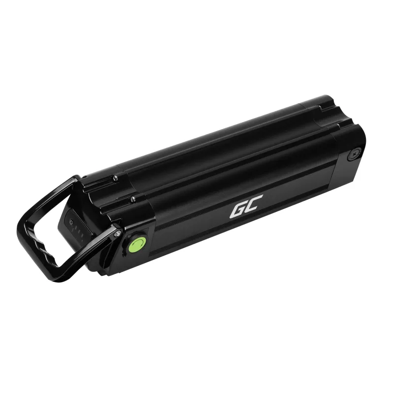 Bateria Green Cell EBIKEGCFSF36V10A 36V iões de lítio integrada preta