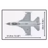Conjunto de construção Cobi F-16AM Fighting Falcon, 495 peças, modelo à escala