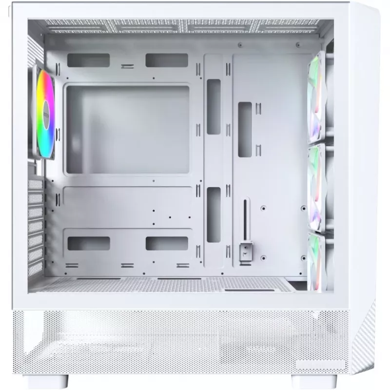 Caixa de PC Montech X5 Midi Tower branco ATX 3 ventoinhas de 140mm
