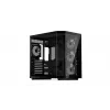 Krux Empero KRXD010 caixa de PC Midi Tower, ATX, vidro temperado, 4 ventoinhas ARGB de 120 mm, preta - placa gráfica até 420 mm, dissipador de CPU até 155 mm, 2x 3,5" + 3x 2,5" baias