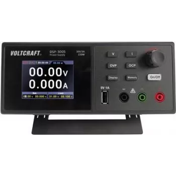 Fonte de alimentação de laboratório VOLTCRAFT DSP-3005, ajustável 0 - 30 V 0 - 5 A 150 W USB 2.0 ficha A função slave número de saídas 1 x (VC-12231810)