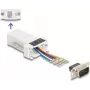 DeLOCK D-Sub 9 ficha macho para RJ12 fêmea kit de montagem branco