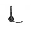 PORT CONNECT | Auscultadores estéreo USB PRO ON'R 300 | com fios | on-ear | cancelamento de ruído | preto
