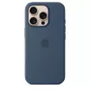 Capa de silicone com MagSafe para iPhone 16 Pro - Denim