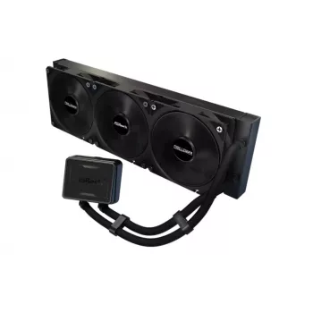 Refrigerador líquido para CPU ASROCK Challenger Pure 360 preto — radiador de 360 mm, AIO fechado