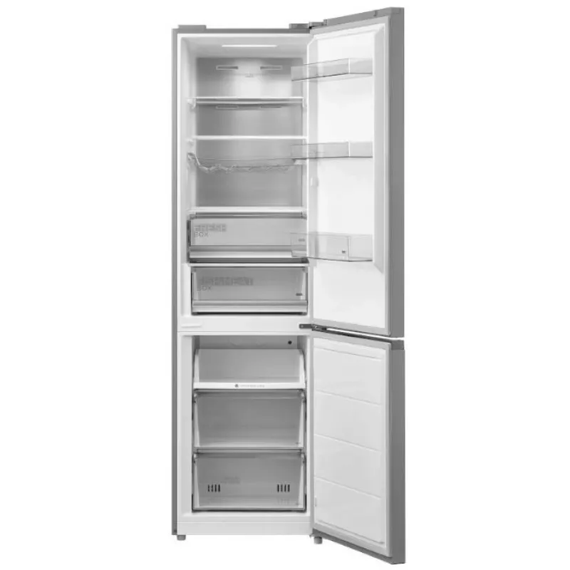 Combinado de frigorífico e congelador Midea MDRB521MIC02 independente 378 L C cinzento